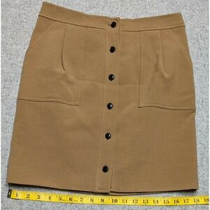 Banana Republic Button Front Skirt Size 2 Heritage Collection Pockets